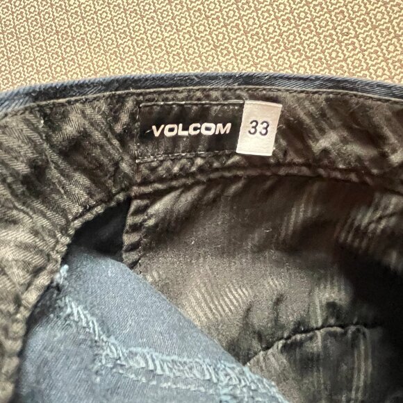 Volcom Vmonty Stretch Shorts Dark Navy Blue Size 33 - Picture 2 of 5